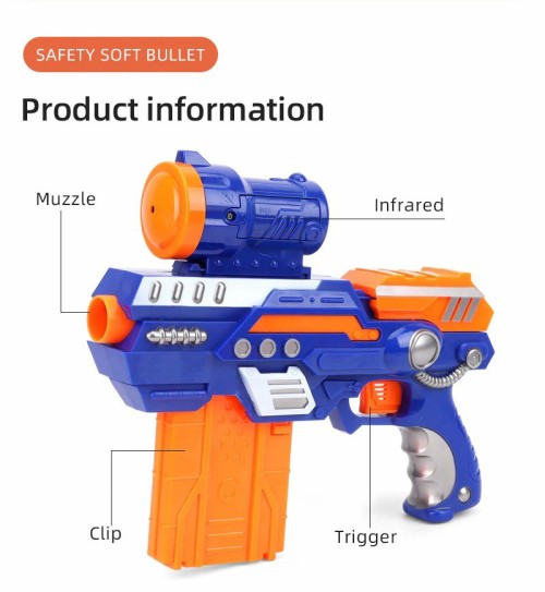 New Electric Continuous Fire Soft Bullet Gun Outdoor Shooting Game for Boys Wholesale gel gun