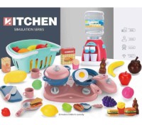 Kids play house tableware simulation kitchen cooking