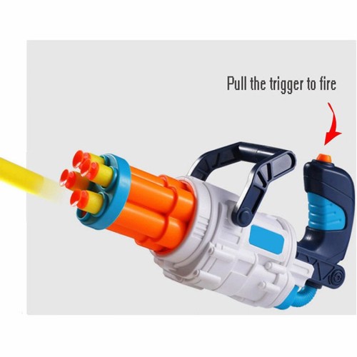 New Gatling Manual Soft Bullet Gun Outdoor Shooting Game for Boys