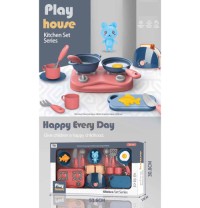 Kids play house tableware simulation kitchen cooking