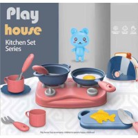 Kids play house tableware simulation kitchen cooking