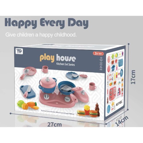 Kids play house tableware simulation kitchen cooking