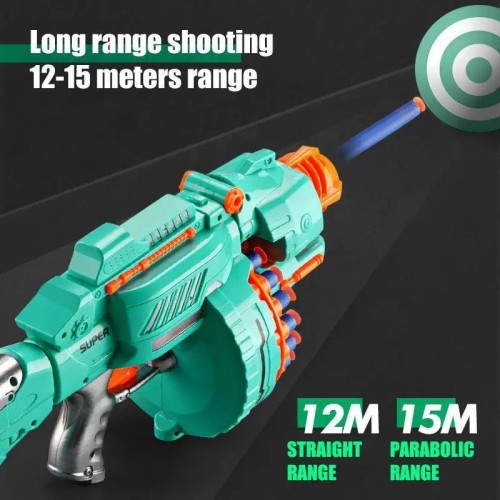 New Gatling Electric Continuous Fire Soft Bullet Gun Outdoor Shooting Game for Boys gel gun toys