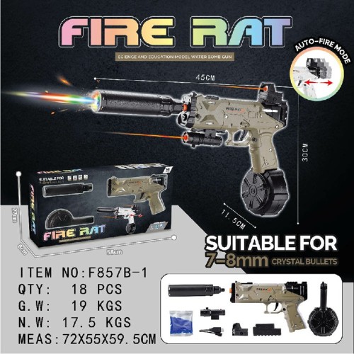 Metal Pistol Soft bullet gun Alloy Electric Gel ball guns Water ball blaster Automatic splatter hydrogel Gun Kid