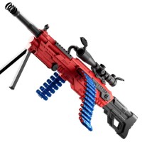 New M249 Electric Gatling Continuous Launch Shell Throwing Soft Bullet Gun Outdoor Shooting Game for Boys gel toy guns